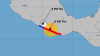 Erick se degrada rápidamente a depresión tropical a horas de tocar tierra en México